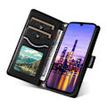 Miniatyrbild 5 av 6: Samsung Galaxy A16 / A26 5G Fodral Rhombus Läder Svart