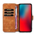 Miniatyrbild 7 av 7: DG.MING iPhone 13 Pro Max Fodral Retro Läder Brun Brun