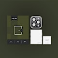 Miniatyrbild 4 av 4: HOFI iPhone 16 Pro / 16 Pro Max Linsskydd CamRing Pro+ Svart