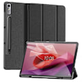 Miniatyrbild 1 av 6: DUX DUCIS Lenovo Tab P12 Fodral DOMO Tri-Fold Läder Svart