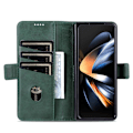 Miniatyrbild 2 av 6: AZNS Galaxy Z Fold 5 Fodral PU-Läder Grön