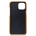 Miniatyrbild 4 av 4: iPhone 15 Skal Läder Med 2 Kortfack Orange