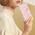 Miniatyrbild 6 av 6: iPhone 16 Pro Max Fodral Med Marmor Tryck Rosa