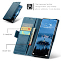 Miniatyrbild 6 av 6: CASEME Redmi Note 14 Pro/Pro Plus 5G Fodral RFID Läder Blå