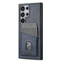 Miniatyrbild 2 av 6: AZNS Samsung Galaxy S25 Ultra Skal Med Kortfack Läder Blå