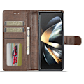 Miniatyrbild 2 av 6: LC.IMEEKE Galaxy Z Fold 5 Fodral Läder Brun