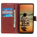 Miniatyrbild 2 av 6: Xiaomi Redmi 14C Fodral Litchi Läder Brun