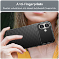 Miniatyrbild 4 av 6: iPhone 16 Skal Twill Textur Svart
