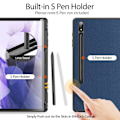 Miniatyrbild 3 av 6: DUX DUCIS Galaxy Tab S9 Plus Fodral DOMO Tri-Fold Blå