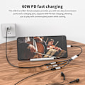 Miniatyrbild 4 av 5: 3in1 60W USB-C - 3x USB-C Hona Adapter Silver