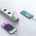 Miniatyrbild 5 av 6: Tech-Protect 30W PD/QC Väggladdare 2x USB-C 1x USB-A Vit