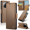 Miniatyrbild 1 av 6: CASEME Redmi Note 14 Pro/Pro Plus 5G Fodral RFID Läder Brun