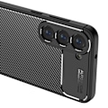 Miniatyrbild 3 av 5: Samsung Galaxy S23 Skal Kolfiber Textur Blå