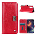 Miniatyrbild 1 av 5: OnePlus 9 - KHAZNEH Tri-Color Läder Fodral - Röd Red Röd