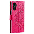 Miniatyrbild 5 av 5: Samsung Galaxy S23 FE Fodral Mandala Läder Rosa