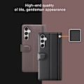 Miniatyrbild 5 av 6: Samsung Galaxy A25 5G Fodral Premium Äkta Läder Svart
