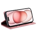 Miniatyrbild 3 av 6: iPhone 16 Pro Max Fodral Mandala Flip Läder Roséguld