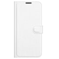 Miniatyrbild 5 av 6: iPhone 13 Pro Max - Litchi Slim Läder Fodral - Vit