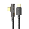 Miniatyrbild 1 av 5: Mcdodo 1.2m 100W Snabbladdningskabel USB-C/USB-C 90 Grader Svart