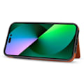 Miniatyrbild 4 av 6: iPhone 15 Skal Läder Med Plånboksfunktion Brun