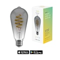 Miniatyrbild 4 av 10: Hombli Smart Lampa Glödtråd E27 ST64-Rök CCT