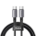 Miniatyrbild 1 av 6: Mcdodo 1m 60W PD USB-C - USB-C Snabbladdningskabel Svart