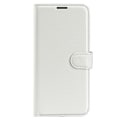 Miniatyrbild 5 av 6: Motorola Edge 50 Pro 5G Litchi Läder Fodral Vit