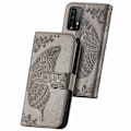 Miniatyrbild 2 av 5: Xiaomi Redmi 9T - Butterfly Läder Fodral - Grå Grey Grå
