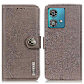 Miniatyrbild 1 av 6: KHAZNEH Motorola Edge 40 Neo 5G Fodral Läder Khaki