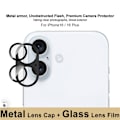 Miniatyrbild 3 av 6: IMAK iPhone 16/16 Plus Linsskydd Svart