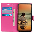 Miniatyrbild 3 av 6: iPhone 16 Pro Fodral Litchi Läder Rosa