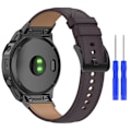 Miniatyrbild 1 av 5: Äkta Läder Armband För Garmin Mörk Brun