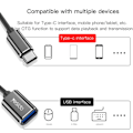 Miniatyrbild 5 av 6: YESIDO USB-C Hane - USB-A Hona Adapter Kabel Svart