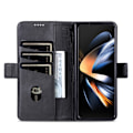 Miniatyrbild 2 av 6: AZNS Galaxy Z Fold 5 Fodral PU-Läder Svart