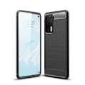Miniatyrbild 1 av 2: Huawei P40 - Brushed Textur Skal - Svart Black Svart
