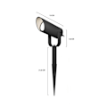 Miniatyrbild 7 av 10: Hombli Smart Utomhus Spotlight 3-pack RGB CCT Svart