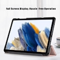 Miniatyrbild 5 av 6: Samsung Galaxy Tab A9 Plus Fodral Tri-Fold PU Läder Roséguld