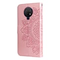 Miniatyrbild 3 av 6: Nokia G10 / G20 Fodral Mandala Läder Roséguld