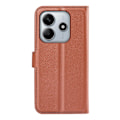 Miniatyrbild 6 av 6: Xiaomi Redmi Note 14 5G Fodral Litchi Läder Brun