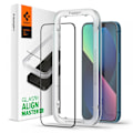 Miniatyrbild 1 av 6: Spigen iPhone 16e/14/13/13 Pro ALM Glas FC Heltäckande Skärmskydd