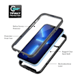 Miniatyrbild 2 av 4: iPhone 13 Pro Max Skal 360 Hybrid Defense Svart