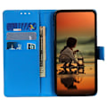 Miniatyrbild 3 av 6: iPhone 15 Fodral Litchi Läder Blå