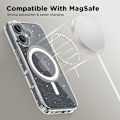 Miniatyrbild 2 av 5: Tech-Protect iPhone 16 Skal MagSafe FlexAir Hybrid Glitter