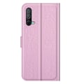 Miniatyrbild 6 av 6: OnePlus Nord CE 5G - Litchi Läder Fodral - Ljus Rosa