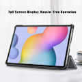 Miniatyrbild 5 av 5: Galaxy Tab S7 FE/S7 Plus/S8 Plus Tri-Fold Läder Fodral Grå grå