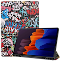 Miniatyrbild 1 av 6: Samsung Galaxy Tab S7 Plus / Tab S8 Plus Fodral Tri-Fold Pennhållare
