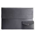 Miniatyrbild 1 av 6: Laptop Sleeve 2-Set PU-Läder Väska 15.4" Mörk Grå