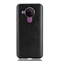 Miniatyrbild 2 av 4: Nokia 5.4 - Läderbelagt Litchi Skal - Svart Black Svart