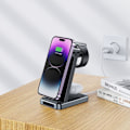 Miniatyrbild 6 av 6: Tech-Protect 15W Qi Trådlös 3in1 Laddare Svart