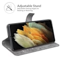 Miniatyrbild 5 av 6: Samsung Galaxy S22 Ultra Fodral Solid Läder Grå